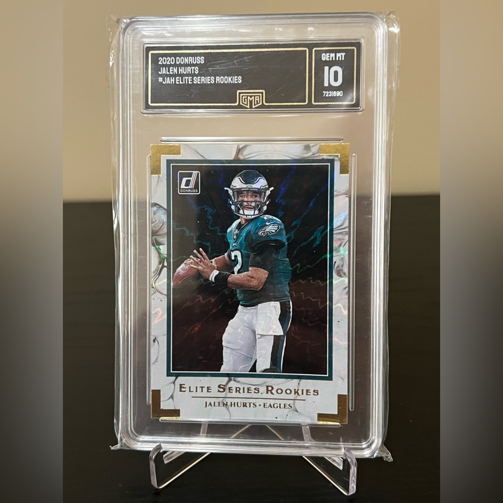 2020 Donruss Elite Series Rookies Jalen Hurts GMA 10 Philadelphia Eagles 🔥🦅 MVP
